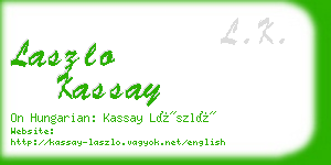 laszlo kassay business card